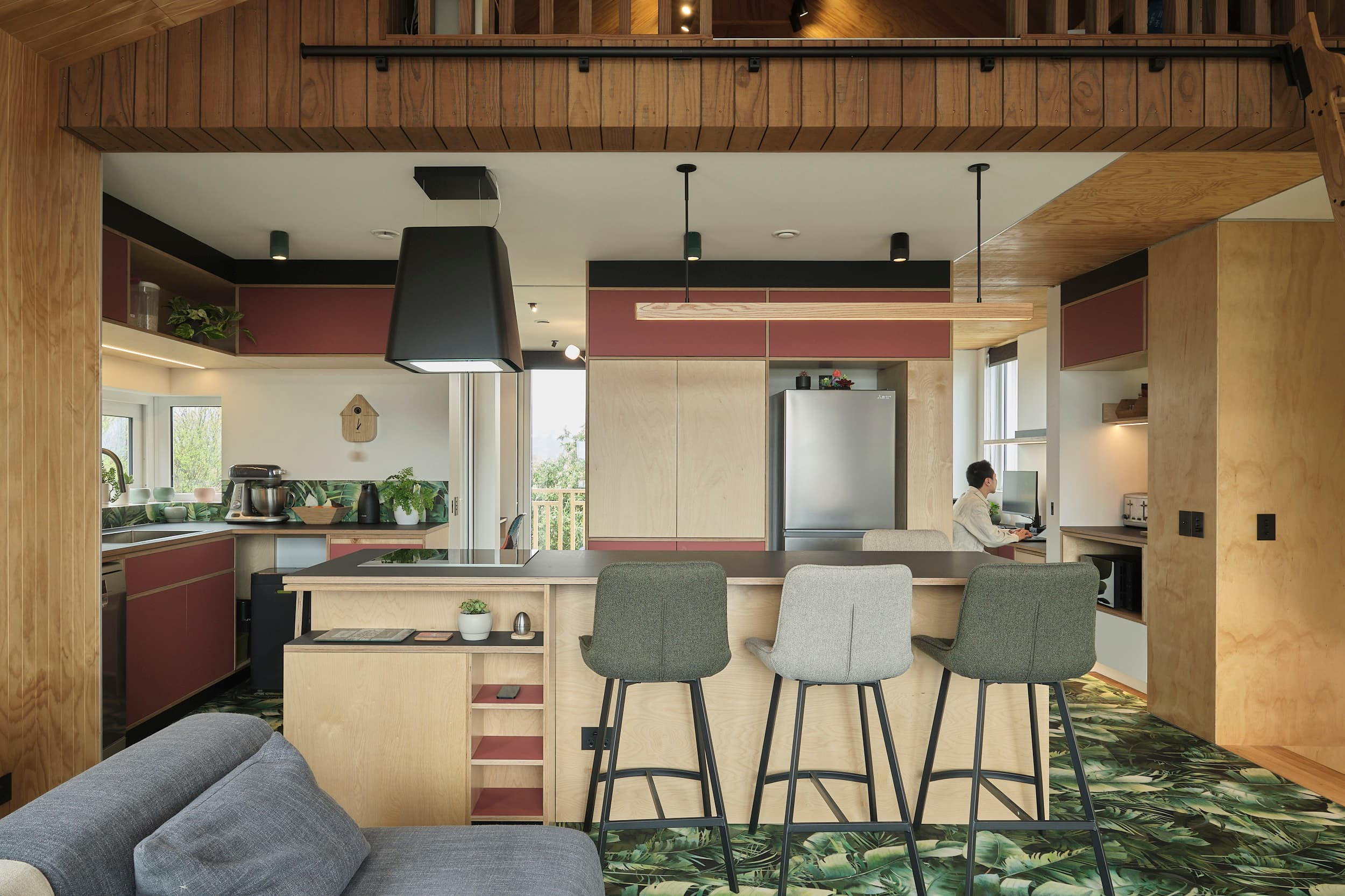 Kapiti architectural plywood kitchen
